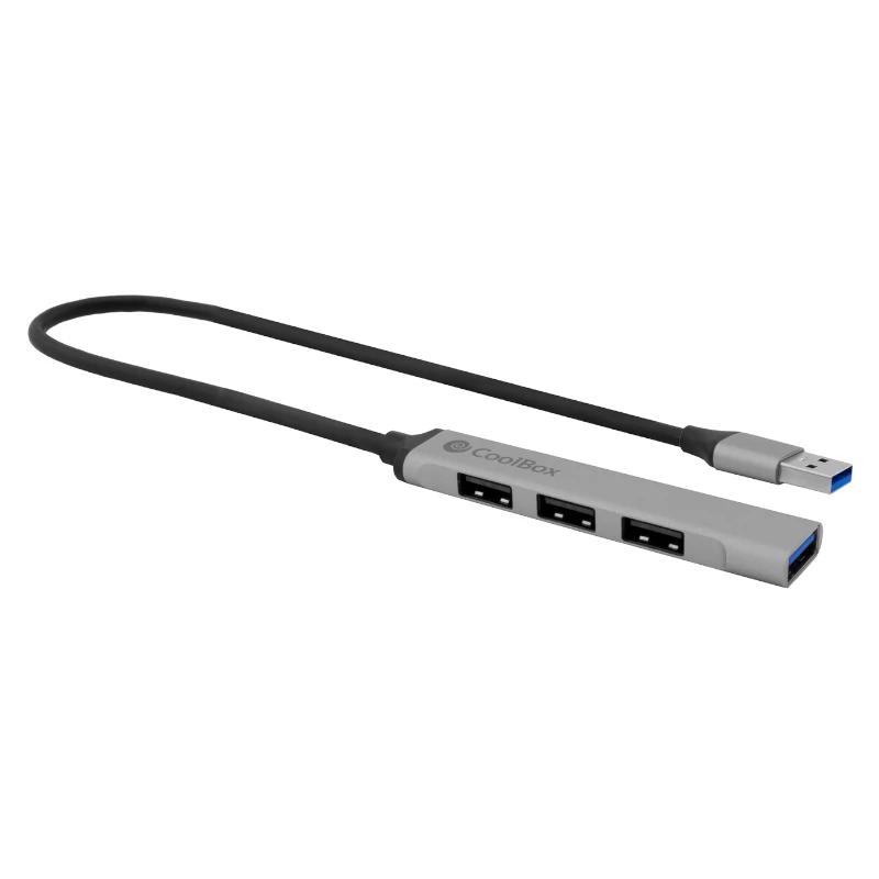 Coolbox HUB  ALU USB-A (1XUSB3.0+3XUSB2.0)