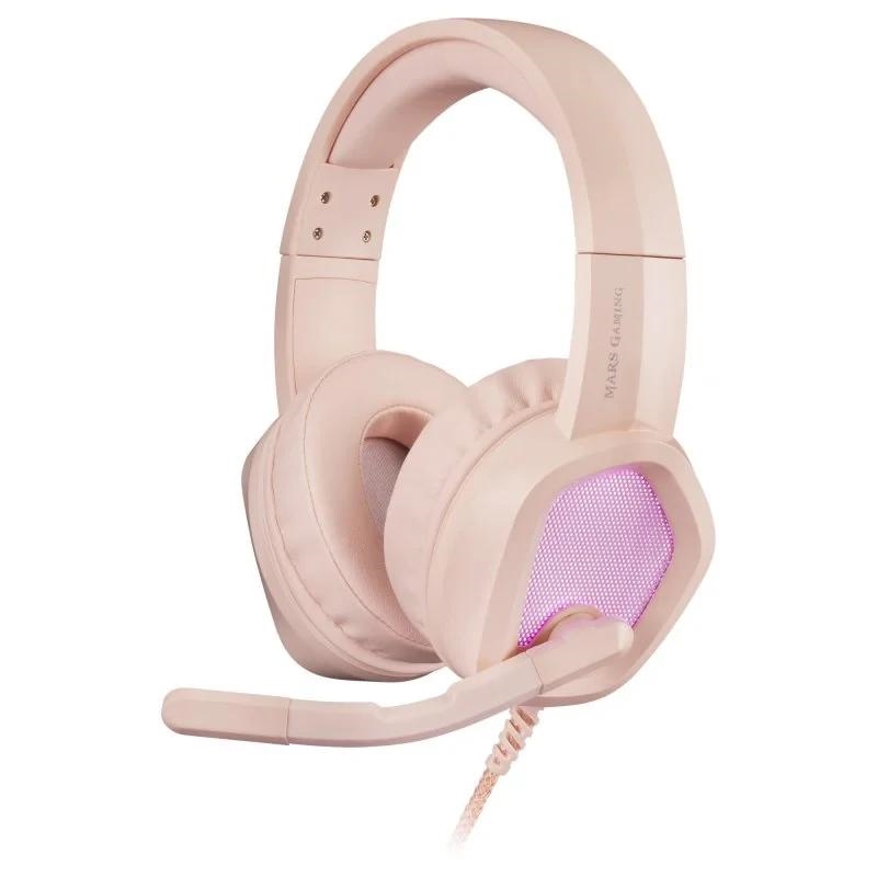 Mars Gaming MH320 Auricular+Mic. MULTIPLAT Pink