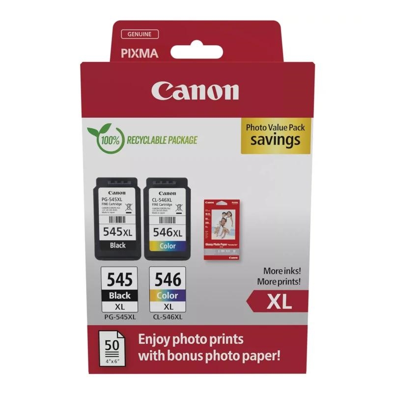 Canon Cartucho Multipack PG-545XL/CL-546XL+Papel