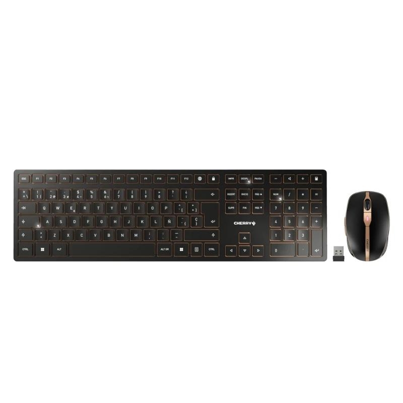 CHERRY Teclado+ratón combo Bluetooth-Inalámbrico