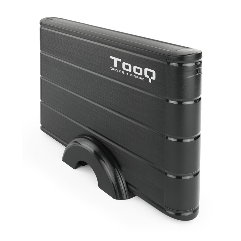 TooQ TQE-3530B caja HDD 3.5" SATA3 USB 3.0 Negra