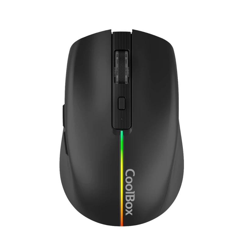 Coolbox Gaming Ratón  W01 1600DPI Inalámbrico Negr