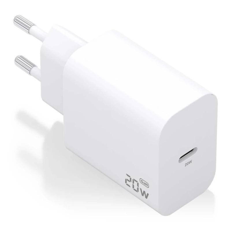 Aisens Cargador GaN 20W 1xUSB-C PD3.0 Blanco