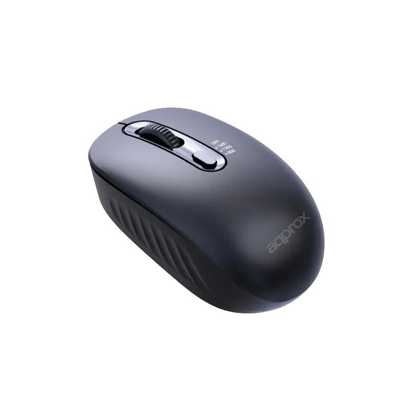 APPROX Ratón inalámbrico APPXM200 2.4GHZ Negro