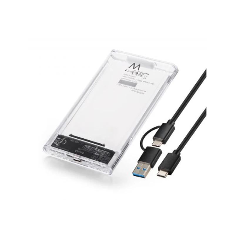 EWENT Carcasa USB3.2 Gen1 para SATA2.5"USB-C+A Tra