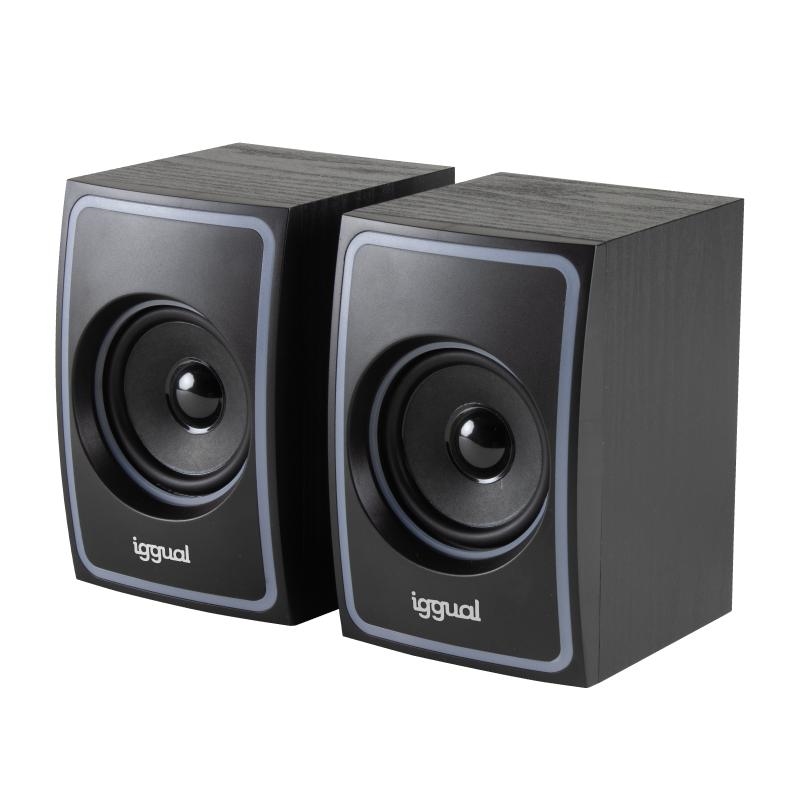 iggual Altavoces 2.0 10W mini-jack + USB Bluetooth