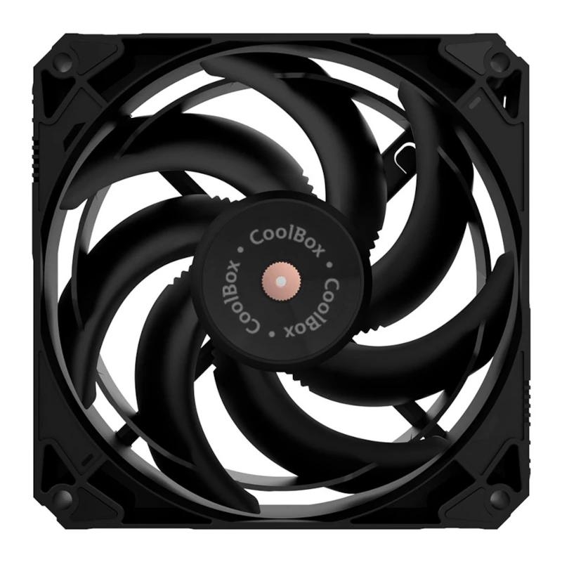 Coolbox Gaming Ventilador V12 PWM AUX 12Cm Negro