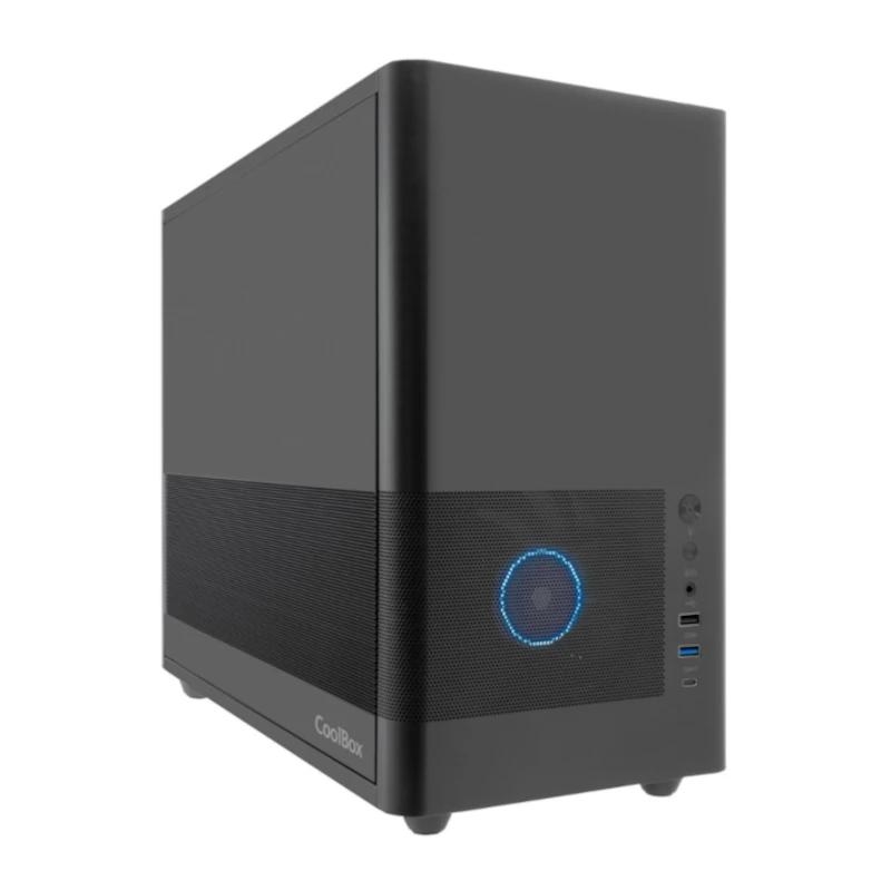 Coolbox Caja Matx USB-C 3.2 G1 F.Metal S/Fte Negra