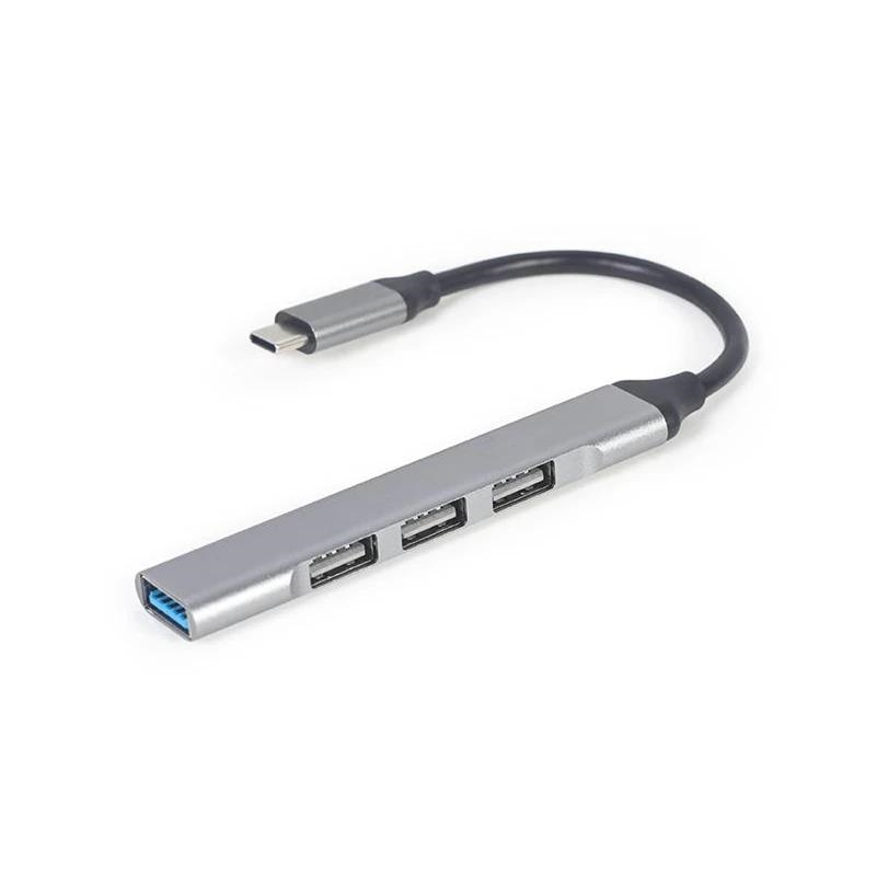Gembird Hub USB-C 4P, USB 3.0 x 1 + USB 2.0 x 3