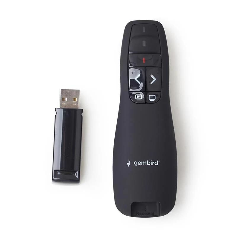 Gembird Presentador Inalámbrico Puntero Láser USB