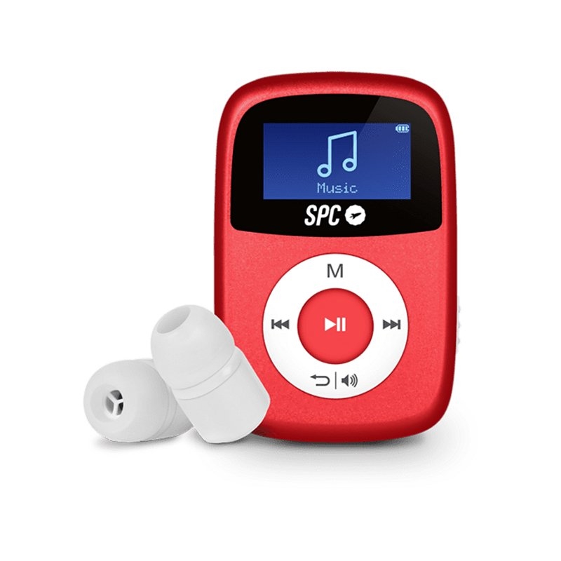SPC Reproductor MP3 Clip 8674R 4GB Rojo