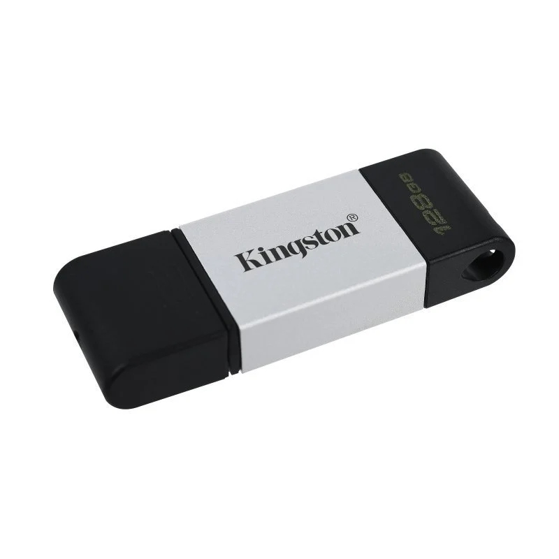 Kingston DataTraveler DT80 128GB USB C 3.2  Plata